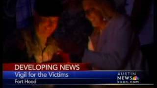preview picture of video 'Candlelight vigil for victims at Fort Hood'