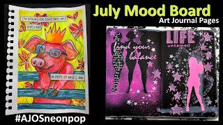 July Mood Board Art