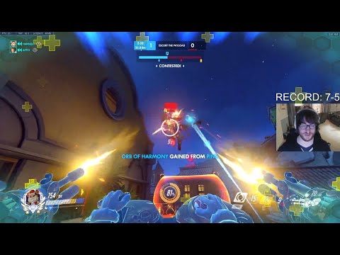 HARBLEU + GURU!  HAMMOND + D.VA GAMEPLAY OVERWATCH SEASON 32 TOP 500