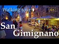 San Gimignano Tuscany Italy Walking Tour History In Subtitles 4K