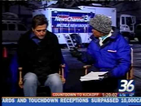 WCNC - 081221 - Tom Sorenson Freezing His Ass Off at Giants Stadium
