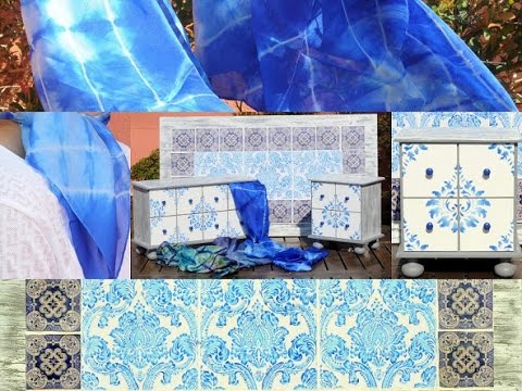 ManosalaObraTv Programa 88  #muralimitacionmayolica #pintarmuebles #pintarseda #shibori #stencils