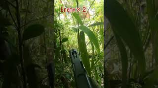 #shorts【サバゲ】隠密ギリーは最高に楽しい　#エアガン　#サバゲ 　#FPS 　#ガバメント #airsoft #サバゲー