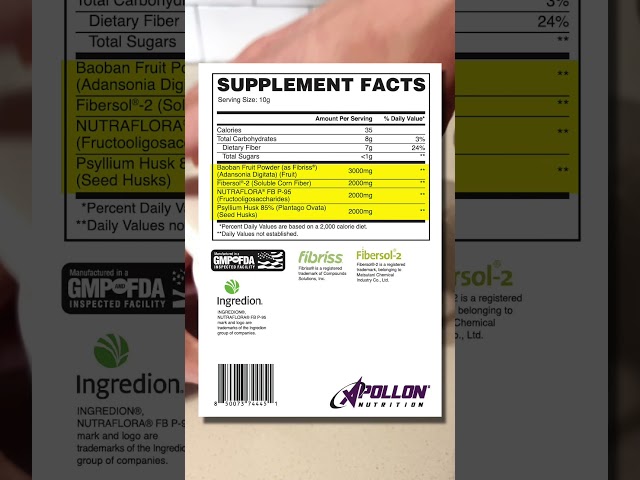 Apollon Fiber Fuel: 7g Fiber From 4 Sources