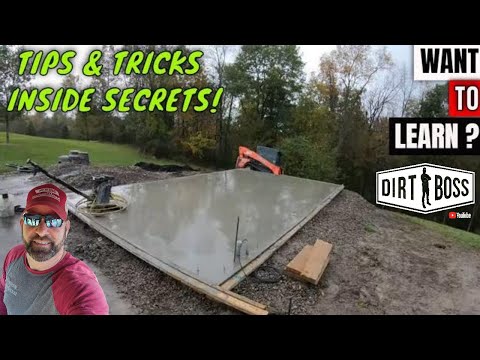 Monolithic Garage Slab 14x24 How to Excavate Form and Finish Concrete