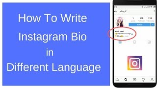 How to write instagram bio in different languages