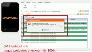 image preloader checksun failed fix 100% mtk 32bit and 64bit