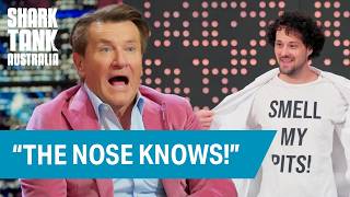 Shark Tank Australia | Entrepreneur Asks Sharks to Smell His Pits!