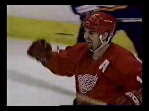 1997 Playoff. First Round. St. Louis Blues vs. Detroit Red Wings. Game 6. April 27, 1997.
