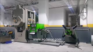 Rulo Sac Pul Kesme Makinası Pres AGMline Rulo Sac