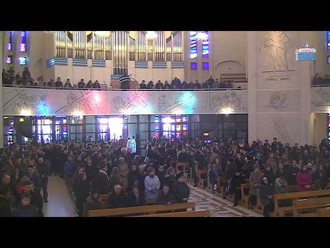 Iași (catedrala): Liturghia din Duminica Floriilor, Ziua Tineretului (25 martie 2018)