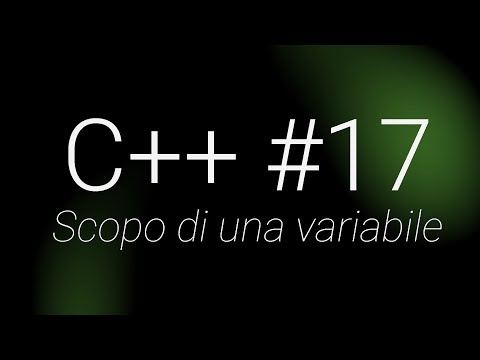 Scopo di una variabile - C++ #17
