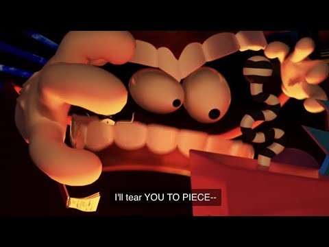 Caine Saying "I'LL TEAR YOU TO PIECE" In Different Languages