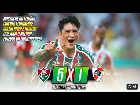 MASSACRE DO FLUZÃO  Fluminense 5 x 1 River Plate   Melhores Momentos COMPLETO   Libertadores 2023