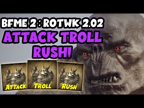 Mordor Attack Troll Rush 4v4 ! | Lord of the Rings | LotR BfME2 RotWK 2.02 | BfME | BfME2 | RotWK