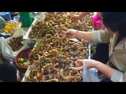 Street Food 2018 - Phnom Penh Village Food - Cambodian Market Video