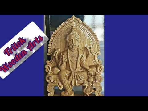 Unique original art carwing work,awesome wooden sculpture  accent decor by trilok wooden arts