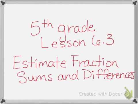 5th grade lesson 6.3