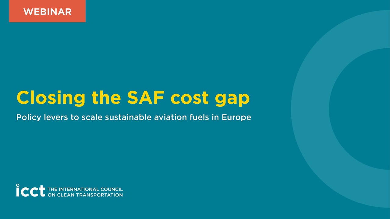 Closing the SAF cost gap: Policy levers to scale sustainable aviation fuels in Europe