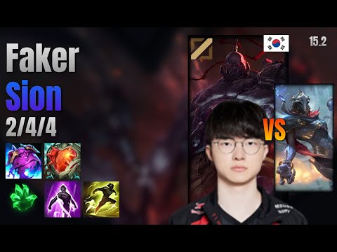 Faker Mid Sion vs Viktor lol KR solo rank Full Game 15.2 | 페이커 사이온 vs 빅토르