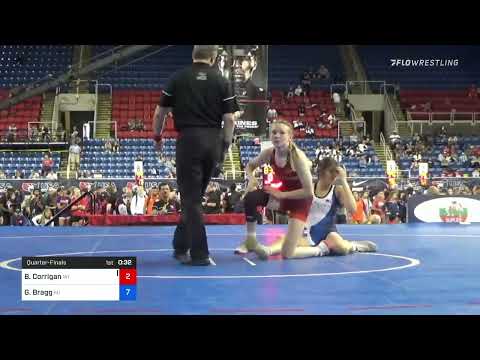 100 Lbs Quarterfinal - Brooke Corrigan, Wisconsin Vs Gigi Bragg, Michigan 5d50