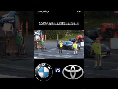 BMW m5 vs TOYOTA supra mk4 💀