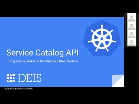 Kubernetes SIG Service Catalog 20161010