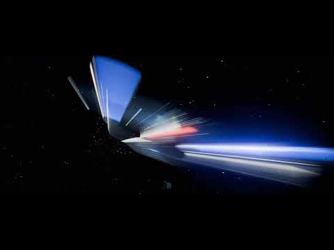 Star Trek - Enterprise-D Goes to Warp TOS Movie Style