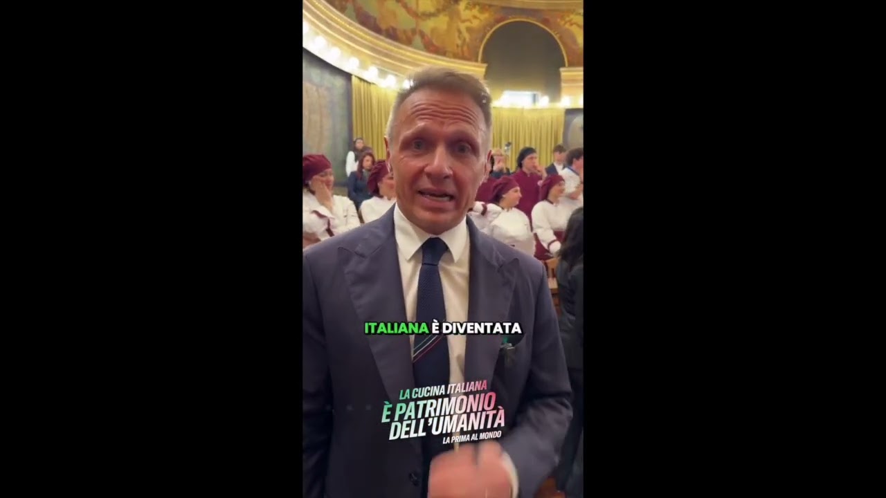 LOLLOBRIGIDA: "UNA GIORNATA STORICA.LA CUCINA ITALIANA È PATRIMONIO DELL’UMANITÀ UNESCO."