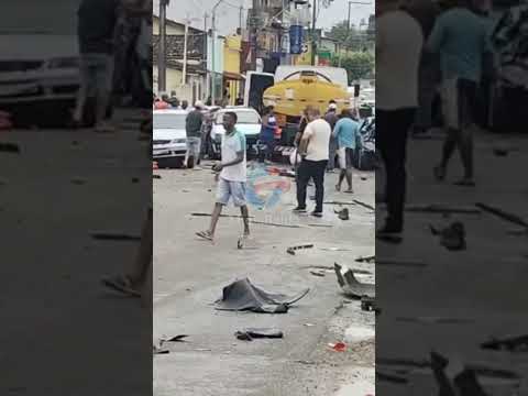 Grave acidente em Nazaré