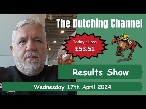 The Dutching Channel - Horse Racing - Excel - 17.04.2024 - Results Show - 3 UK Meetings