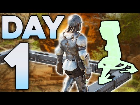 Claiming the Broken Modded Double Bear Cave on Day 1! - ARK PvP