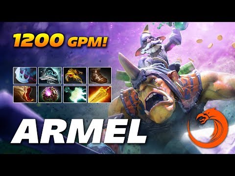Armel Alchemist 1200 GPM 8 slotted Monster - Dota 2 Pro Gameplay