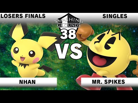 Smashing Grounds 38 Losers Finals - Nhan (Pichu) v Mr  Spikes (Pac Man)