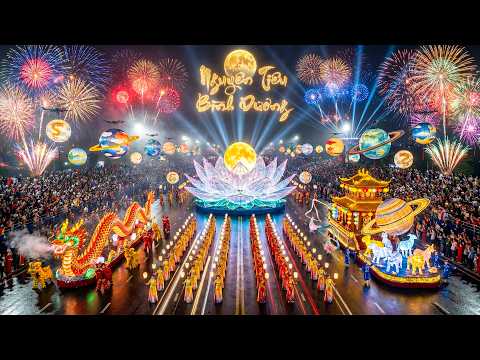 🏮 Binh Duong Lantern Festival Grand Parade 2026 (4K) | Spectacular Yuan Xiao Celebration in Vietnam