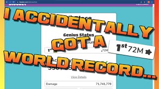 How I ACCIDENTALLY got a world record... (Blooket)