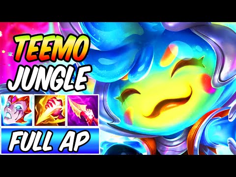 TEEMO JUNGLE FULL AP DARK HARVEST SPACE GROOVE | Season 13 New Build & Runes | League of Legends