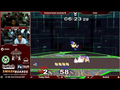 TSU6 - Funky Duck (Falco) Vs. Sodrek (Fox) - Pools