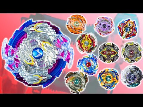 Beyblayde Burst. Крутые игры: Nightmare Longinus против самых сильных волчков Бейблейд Берст