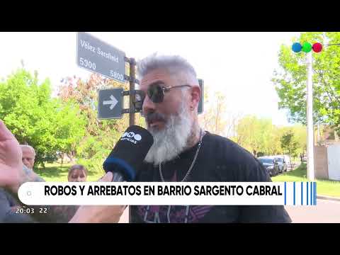 Robos y arrebatos en barrio Sargento Cabral