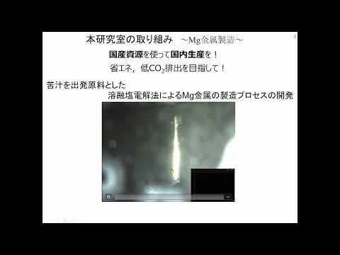 政策学科 関西大学 化学生命工学部　竹中俊英 教授　『日本国内でのMg金属の製造を目指して』