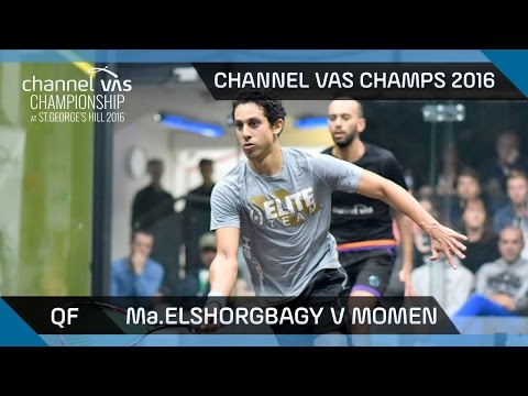 Squash: Ma.ElShorbagy v Momen - Channel VAS Championship at St Georges Hill 2016 QF Highlights