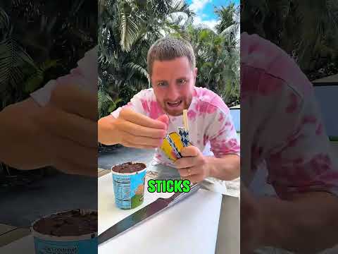 The best way to eat ice cream🍦😲