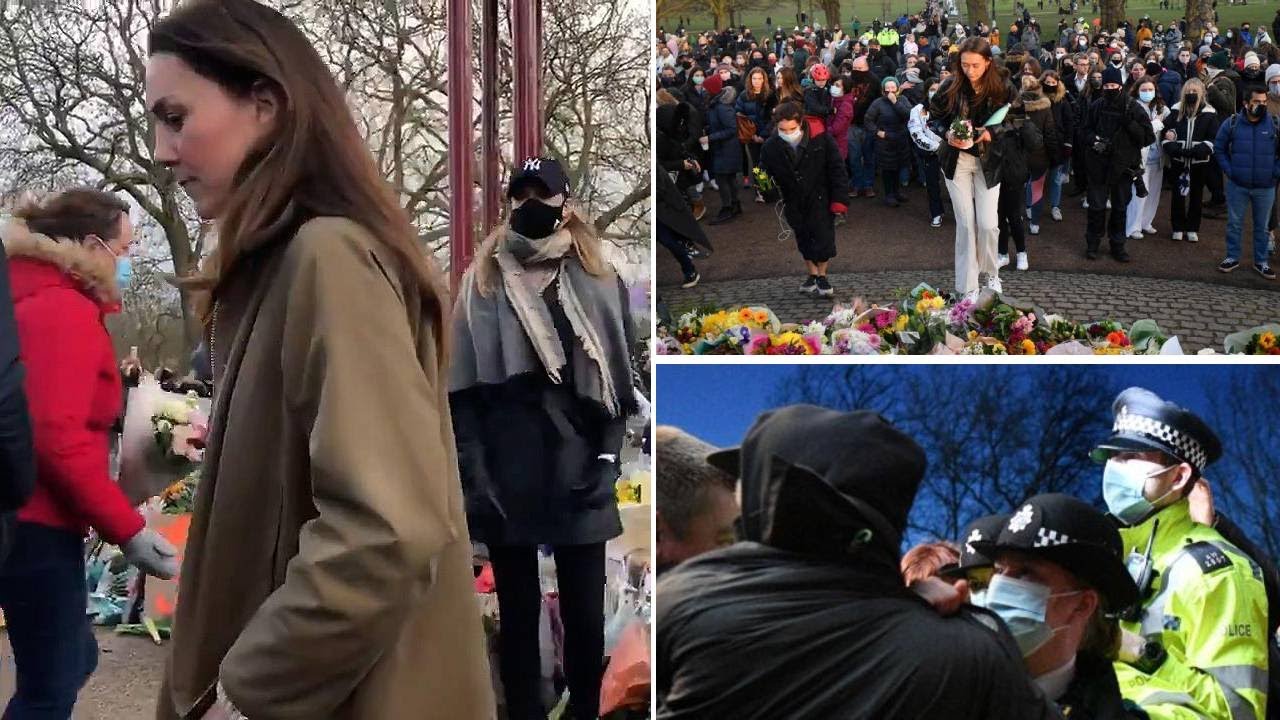 Image of Sarah Everard vigil: Home Secretary demands 'full report' from Met Police after clashes on Clapham Common
