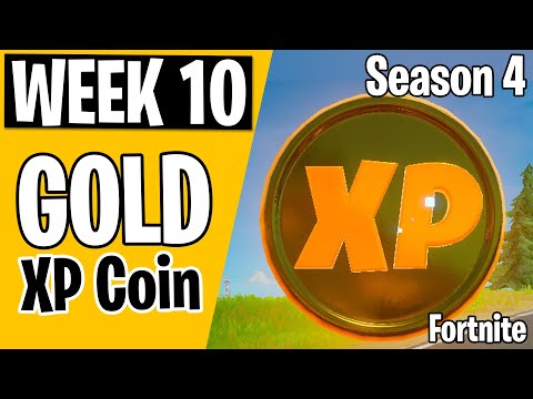WEEK 10 - Gold XP Coins Locations! (30,000 XP) - Season 4