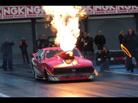 2018 FIA/FIM European Finals two angles of Jean Dulamon's Ring of Fire