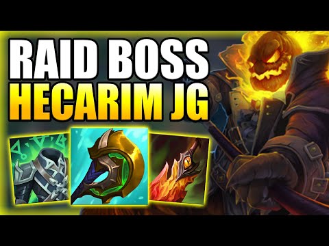 HOW TO PLAY HECARIM JUNGLE & BECOME A MASSIVE RAID BOSS! Best Build/Runes S+ Guide League of Legends