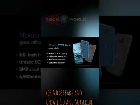 Nokia C20 Plus Official Specifications
