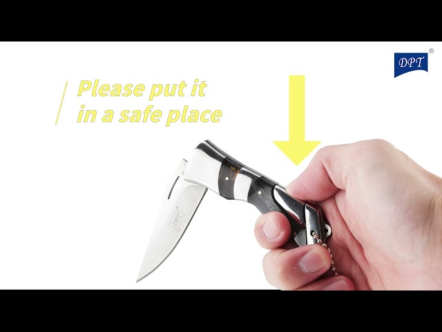 سكين صيد مطواه 16 سم - سهل الحمل، متين، متعدد الاستخدامات،ضمان سنتان