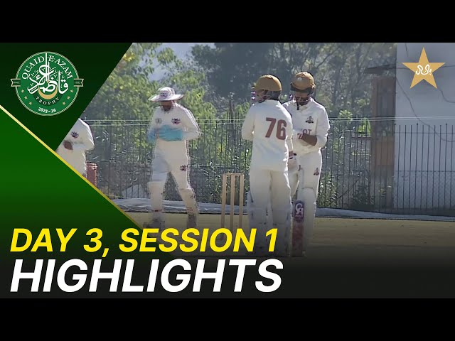 1st Session Highlights | Bahawalpur Region vs Sialkot Region | Day 3 | QeAT 2025-26 | PCB | M2P1U